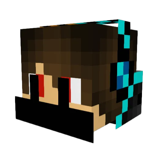 ElTueMaster5 Minecraft avatar head, 3D render