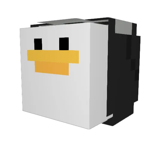 ElVallen14 Minecraft avatar head, 3D render