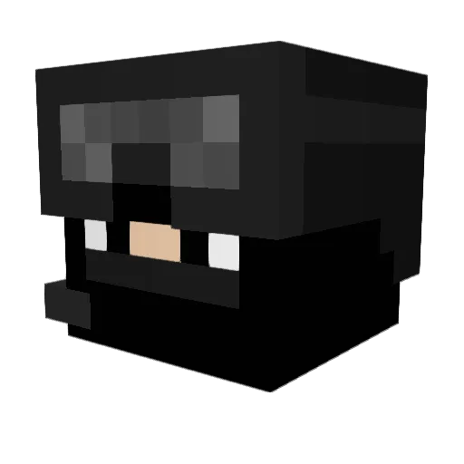 ElVarufis Minecraft avatar head, 3D render