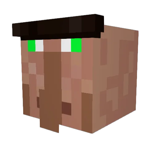 ElVerta1 Minecraft avatar head, 3D render