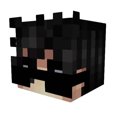 ElViejo19 Minecraft avatar head, 3D render