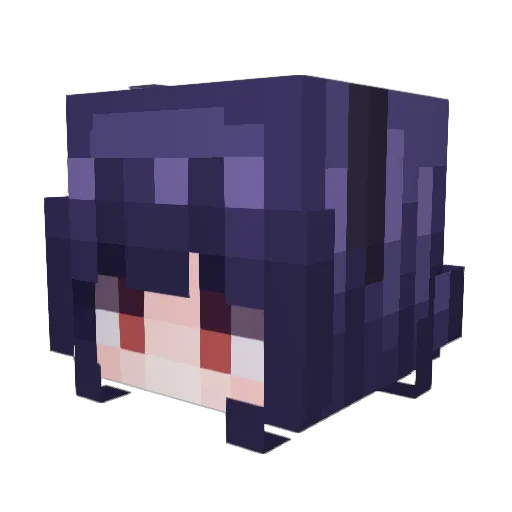 ElW3ex Minecraft avatar head, 3D render