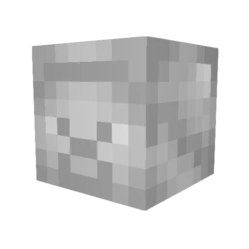 ElWeasel98 Minecraft avatar head, 3D render
