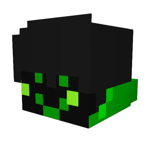 ElWurx Minecraft avatar head, 3D render