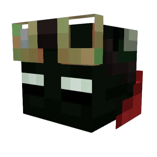 ElYisusRH Minecraft avatar head, 3D render