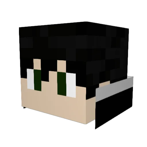 ElZorno Minecraft avatar head, 3D render