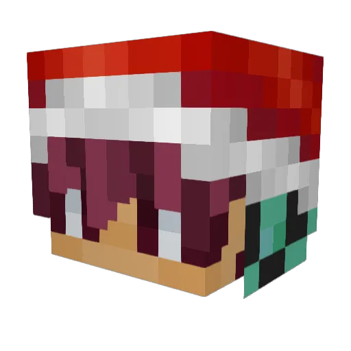 El_Aman Minecraft avatar head, 3D render
