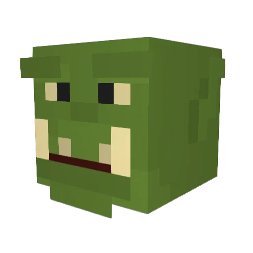 El_Angry_Risitas Minecraft avatar head, 3D render