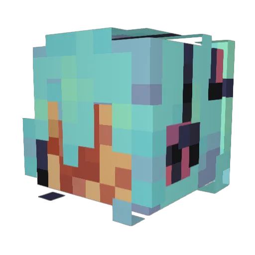El_Bacon Minecraft avatar head, 3D render
