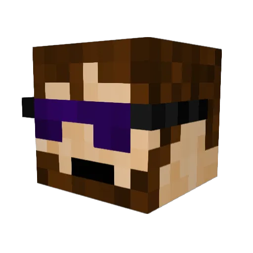 El_Boxo Minecraft avatar head, 3D render