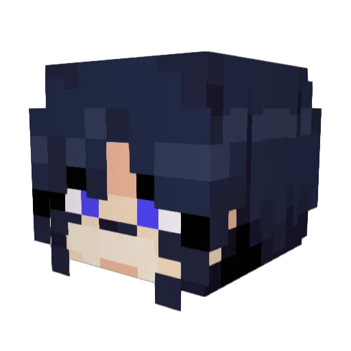 El_Calvito Minecraft avatar head, 3D render