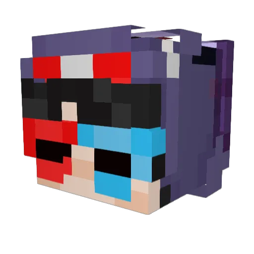 El_Ch4les29 Minecraft avatar head, 3D render