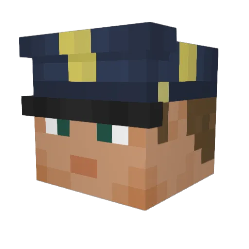 El_Chanimal Minecraft avatar head, 3D render