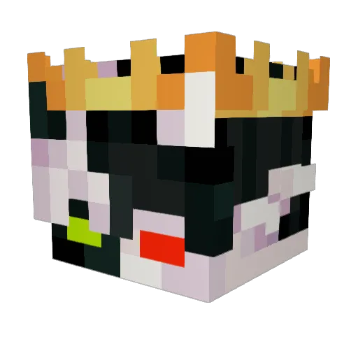 El_CocoLoco Minecraft avatar head, 3D render