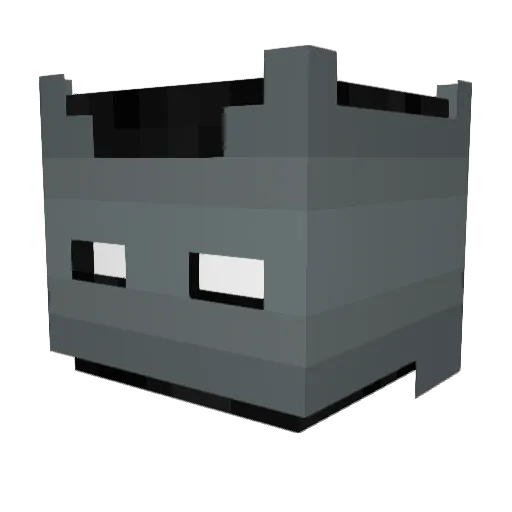 El_Cota Minecraft avatar head, 3D render