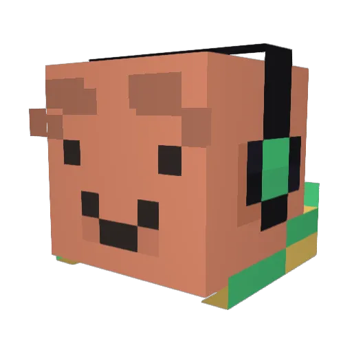 El_Cuz_ Minecraft avatar head, 3D render