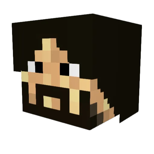El_Davie Minecraft avatar head, 3D render