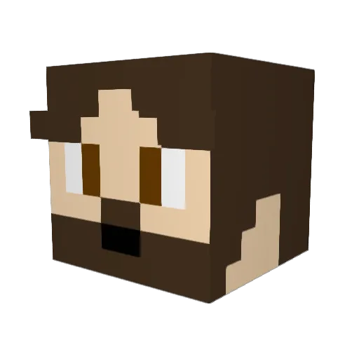 El_Draque_ Minecraft avatar head, 3D render
