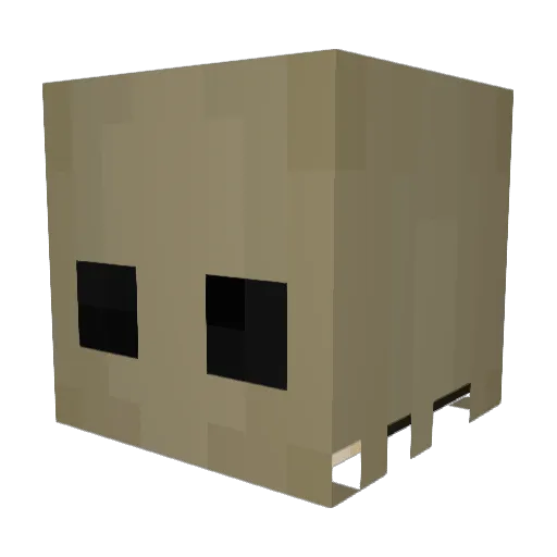 El_Flokz Minecraft avatar head, 3D render