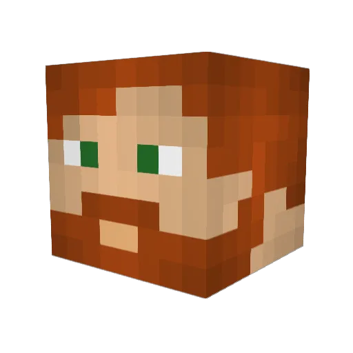 El_Frafrito Minecraft avatar head, 3D render