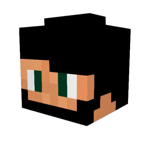 El_Funko Minecraft avatar head, 3D render