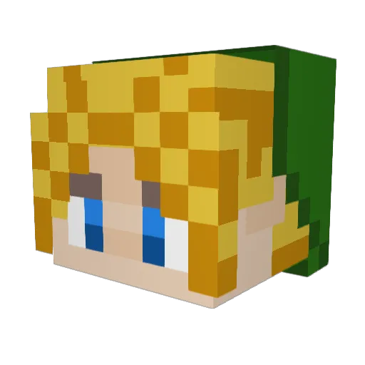 El_Garedd Minecraft avatar head, 3D render