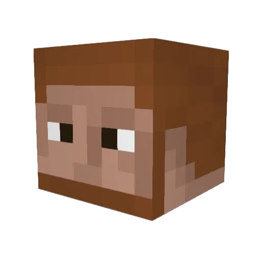 El_Genso Minecraft avatar head, 3D render