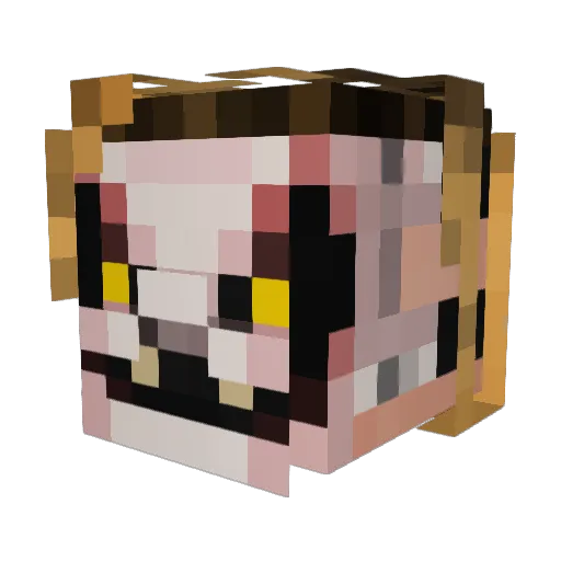 El_Grande_Smokio Minecraft avatar head, 3D render