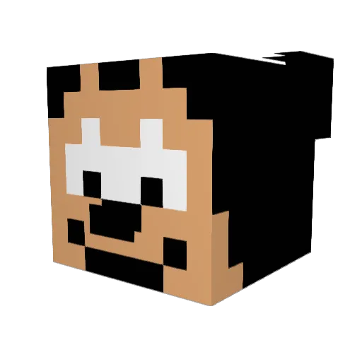 El_InsanoXD Minecraft avatar head, 3D render