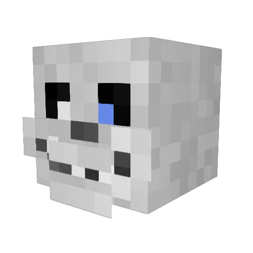 El_Jed Minecraft avatar head, 3D render