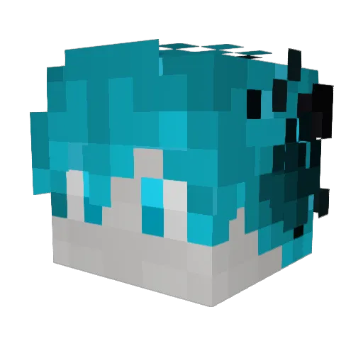 El_KPROOB Minecraft avatar head, 3D render