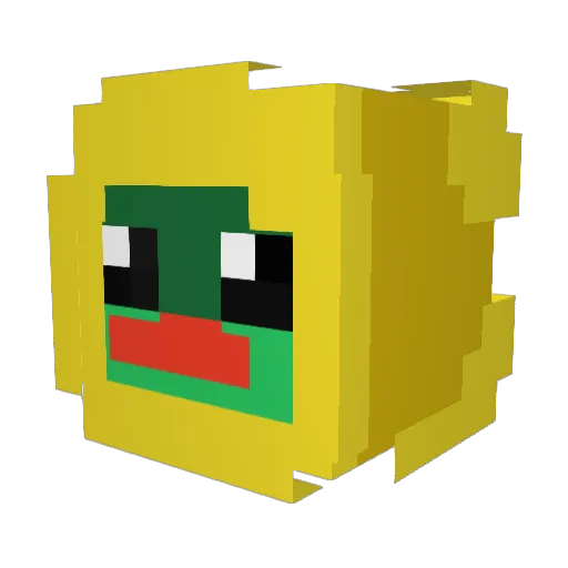 El_Lobizon Minecraft avatar head, 3D render
