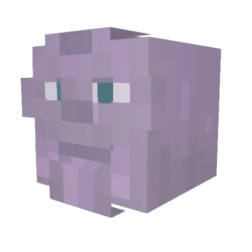 El_Macho_Man Minecraft avatar head, 3D render