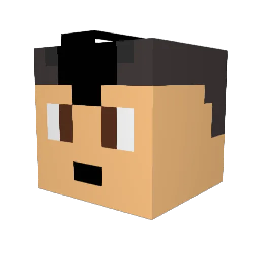 El_Matty Minecraft avatar head, 3D render
