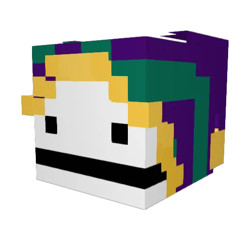El_Mexicanos Minecraft avatar head, 3D render