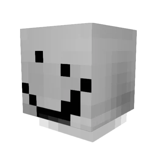 El_Notabot Minecraft avatar head, 3D render