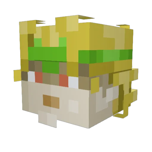 El_Ogro Minecraft avatar head, 3D render