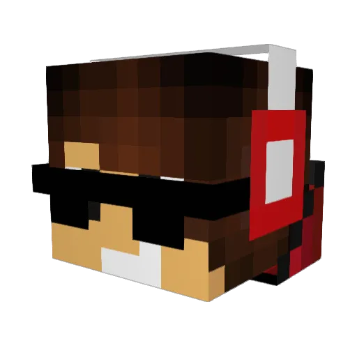El_Pablito1 Minecraft avatar head, 3D render