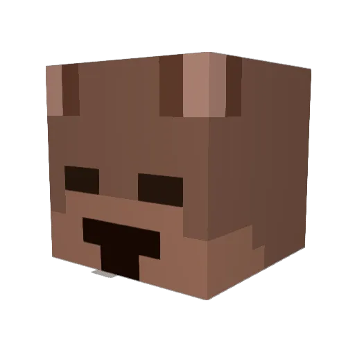 El_Papi_Chulo Minecraft avatar head, 3D render