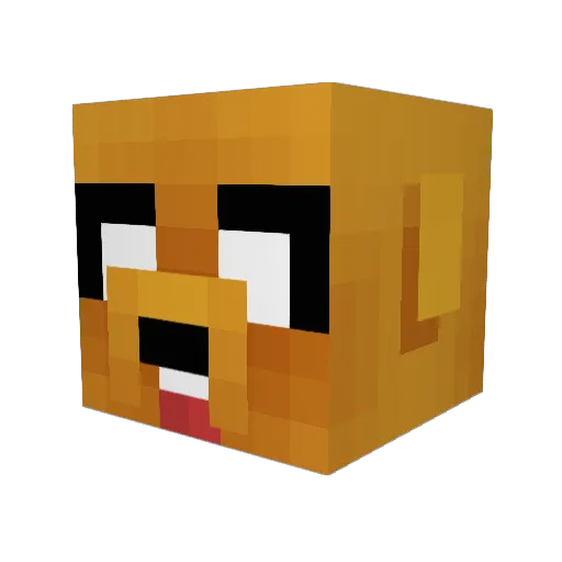 El_Pichi Minecraft avatar head, 3D render