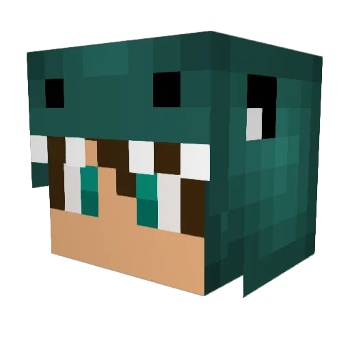 El_Pocho Minecraft avatar head, 3D render
