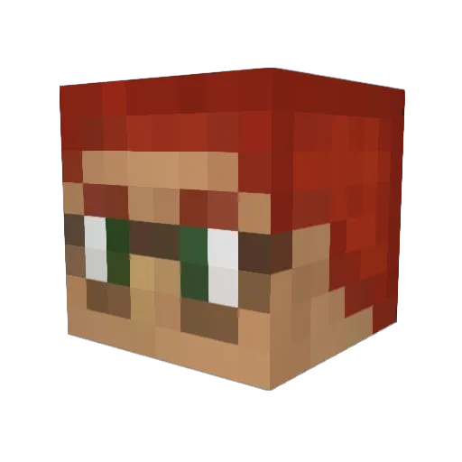 El_Rojo524 Minecraft avatar head, 3D render