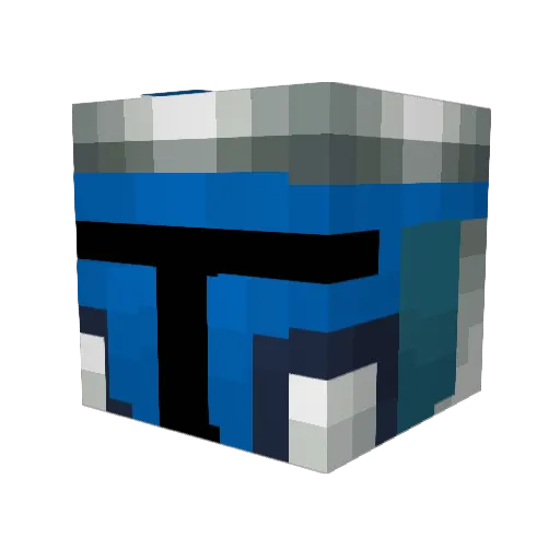 El_Sheev Minecraft avatar head, 3D render