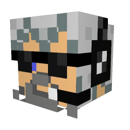 El_ViejoMat78 Minecraft avatar head, 3D render