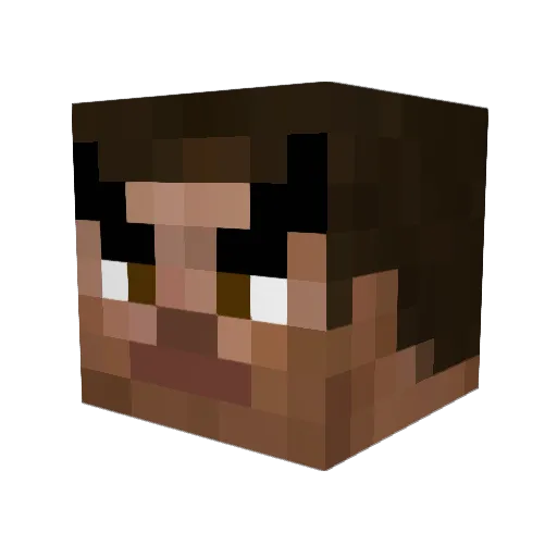 El_Zarox Minecraft avatar head, 3D render