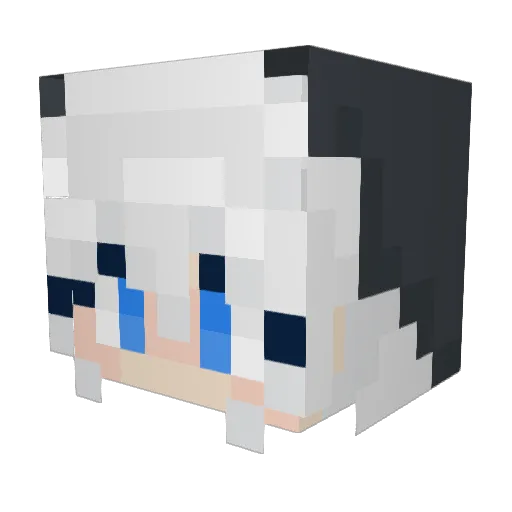 El__ Minecraft avatar head, 3D render
