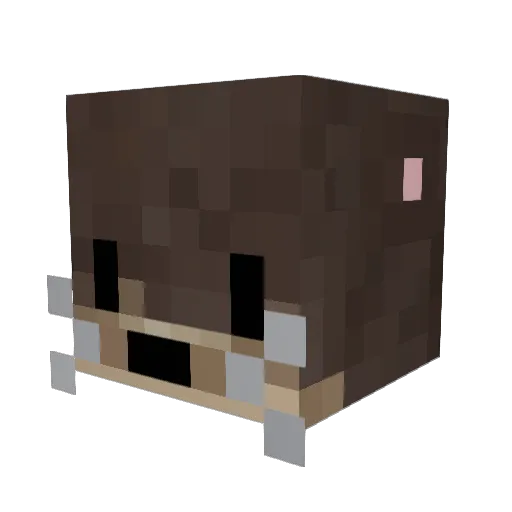 El__Moo Minecraft avatar head, 3D render