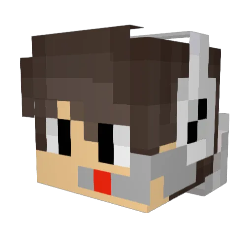 El_kapibara Minecraft avatar head, 3D render