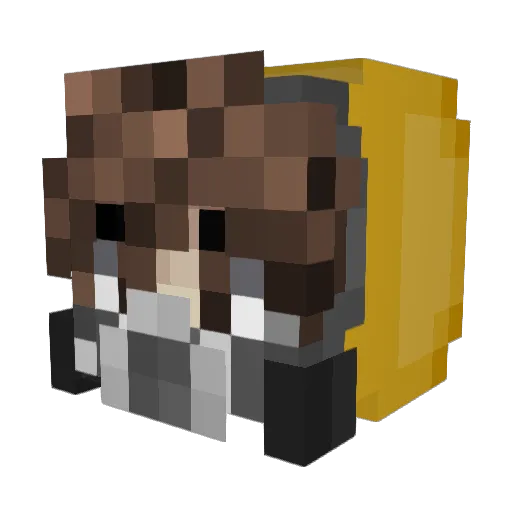 El_mauam Minecraft avatar head, 3D render