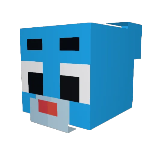 El_panda3151 Minecraft avatar head, 3D render